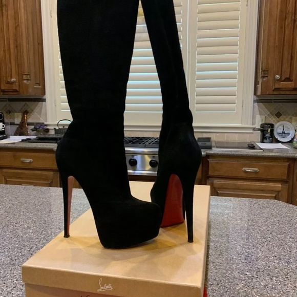 Christian Louboutin Daf Suede Boots! - Picture 2 of 11
